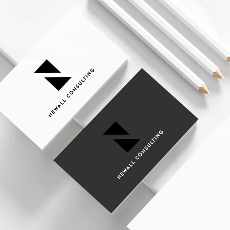 Brand identity on business cards