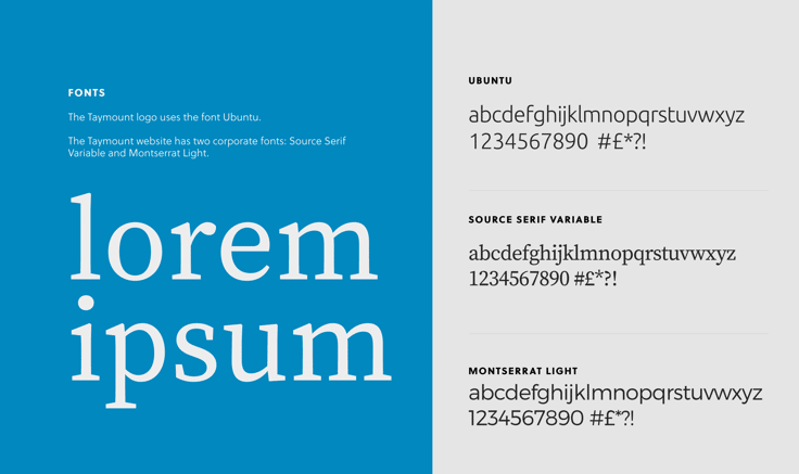 Branding fonts