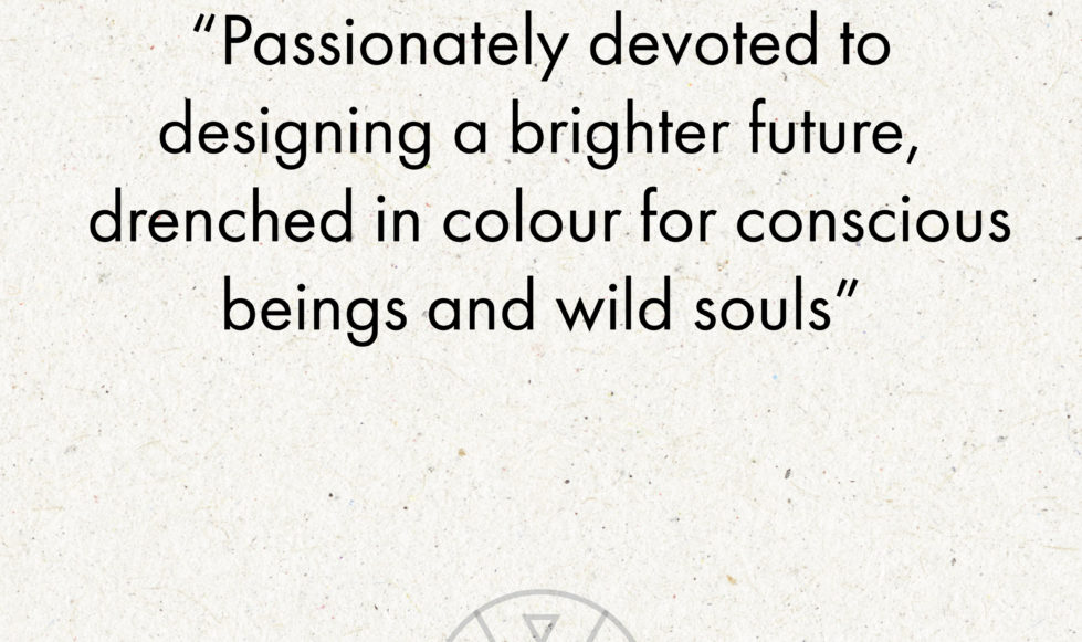 Monogram and strapline Pale stone background with Wolf & Mermaid monogram and strapline,