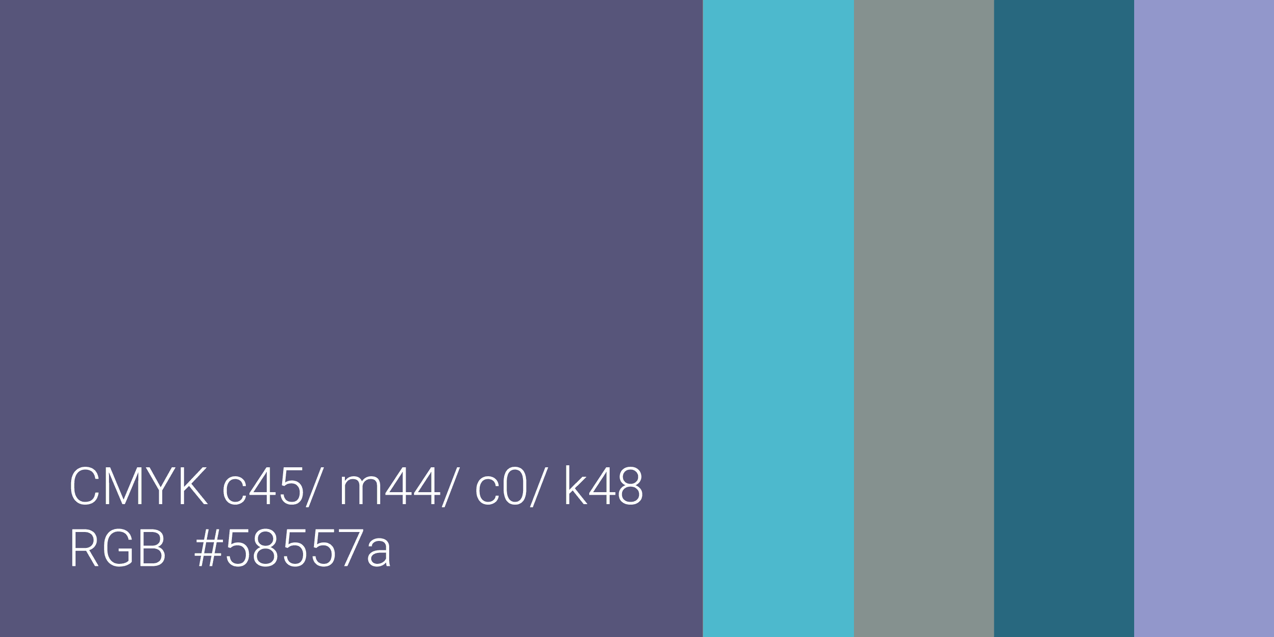 Oyster IMS colour palette with CMYK and RGB values