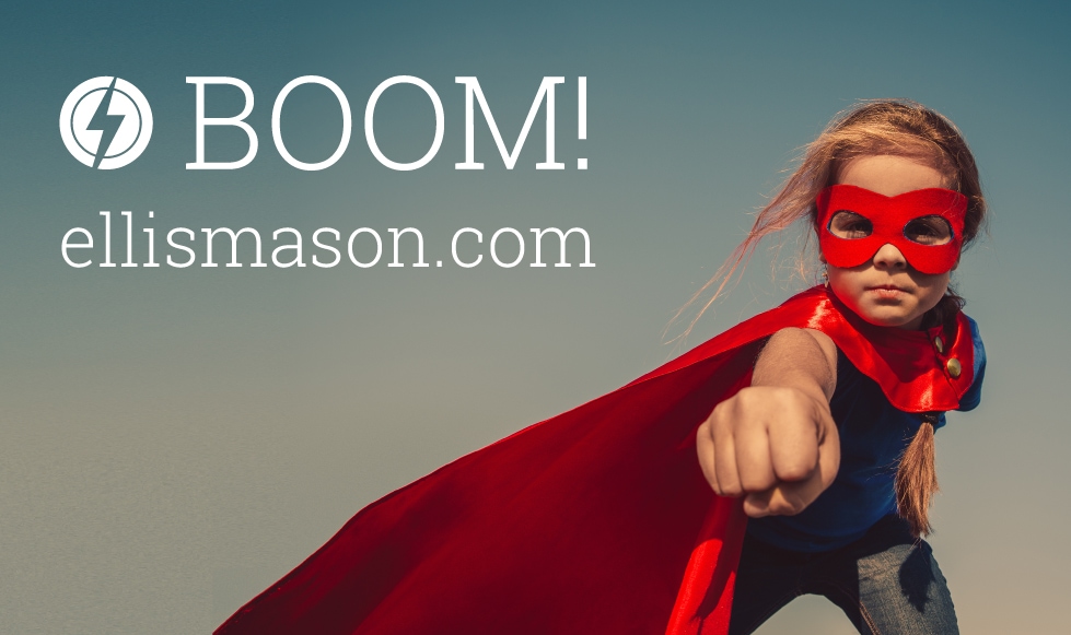 Superhero design for Ellis Mason recruitment website