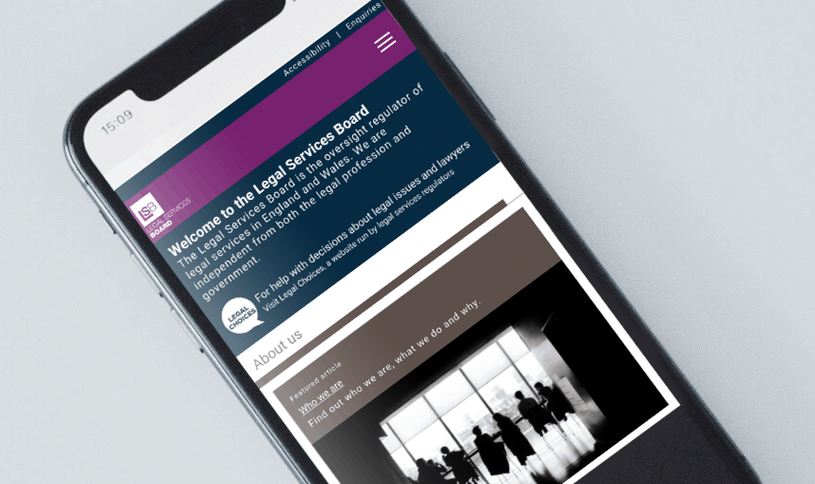 legal-services-board-law-firm-website-on-mobile