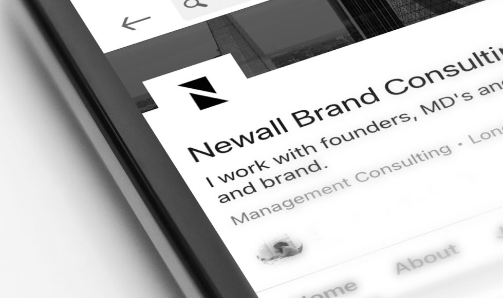 Close up of Linkedin profile on mobile phone