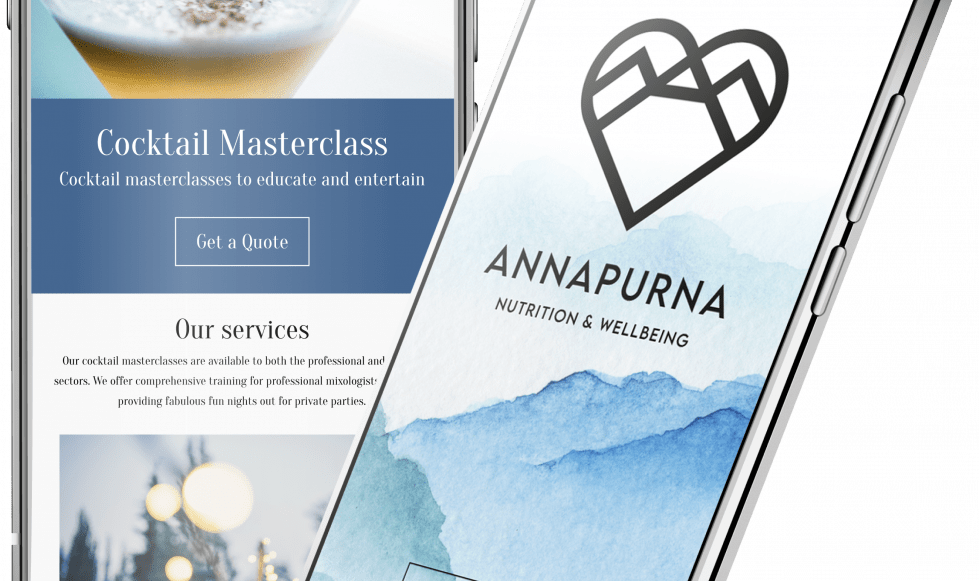 Web designs on mobile phones