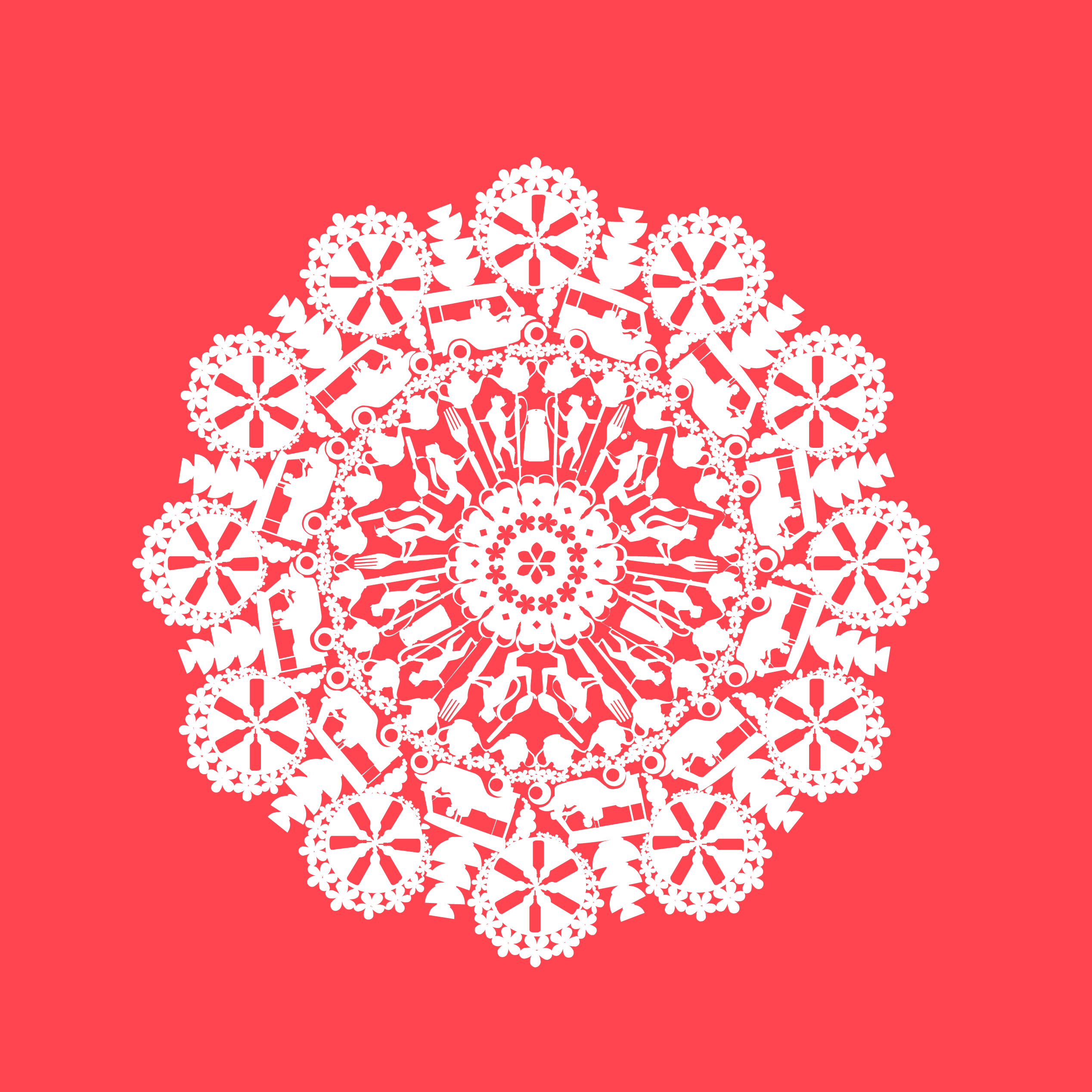 Rosa’s Thai doily motif graphic