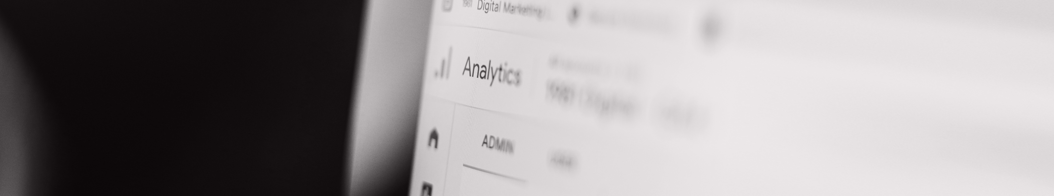 Close up of SEO analytics on screen