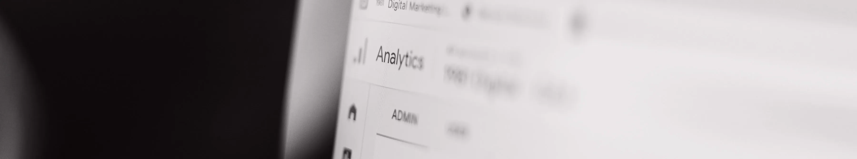 Close up of SEO analytics on screen