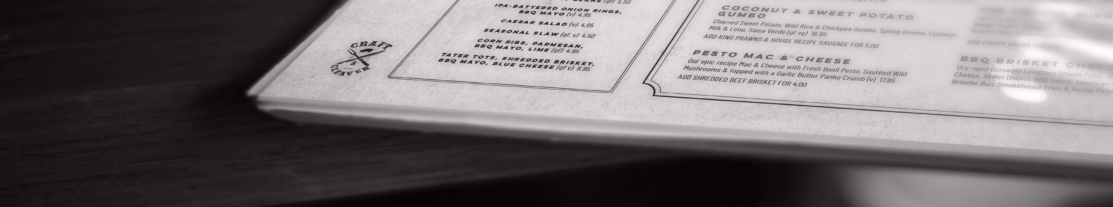 Restaurant menu design