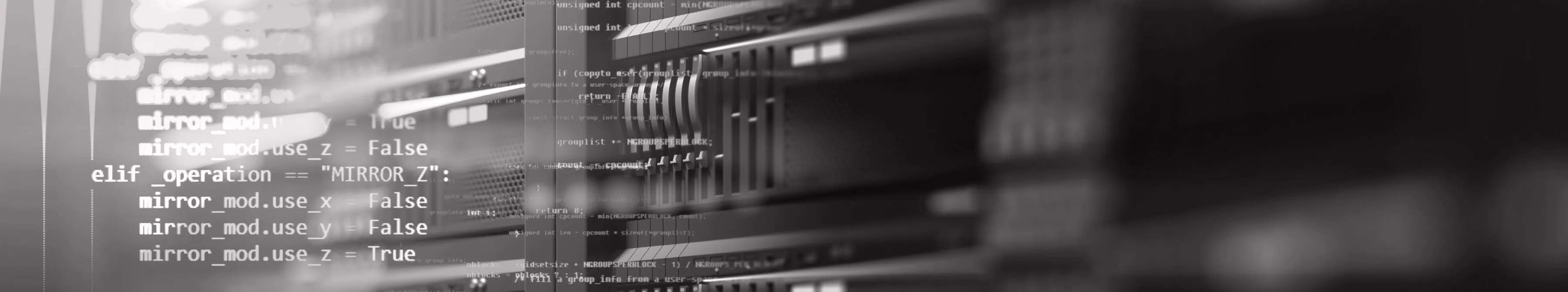 Abstract image of a server