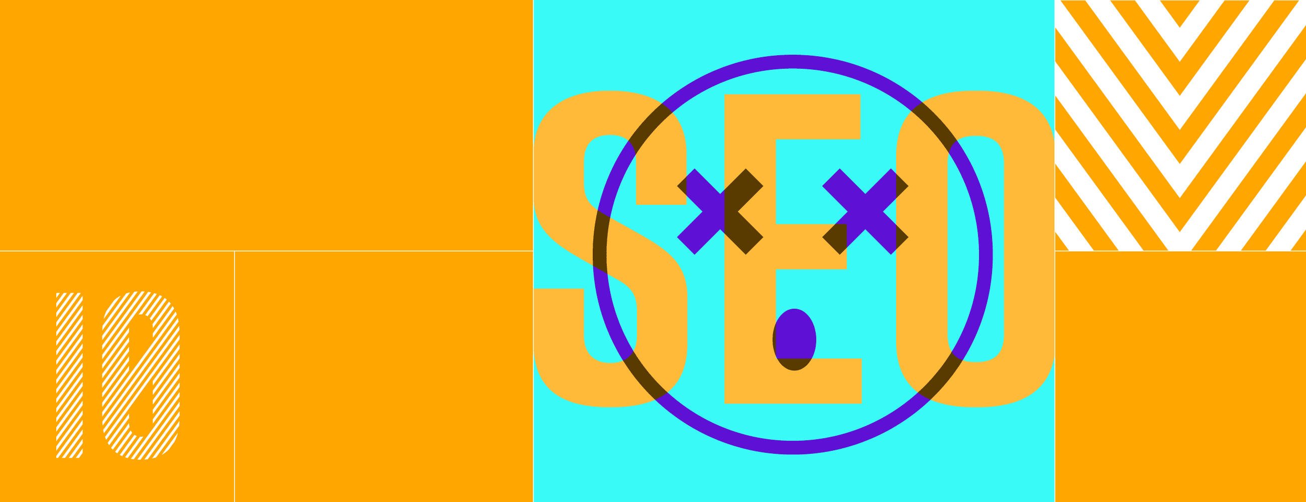 Illustration of the word SEO with a dazed cartoon face over it – asking whether SEO is dead in the age of AI search